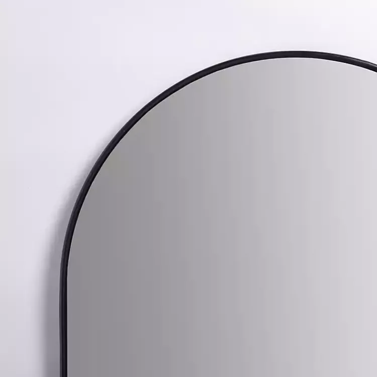 Kirklands Home Framed Mirrors|Nouveau Linear Arch Mirror Black