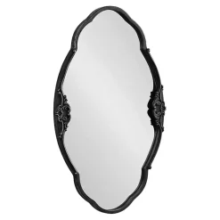 Kirklands Home Decorative Mirrors|Black Novella Baroque Wall Mirror