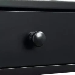 Kirklands Home Console Tables|Octagon 2-Shelf Console Table Black