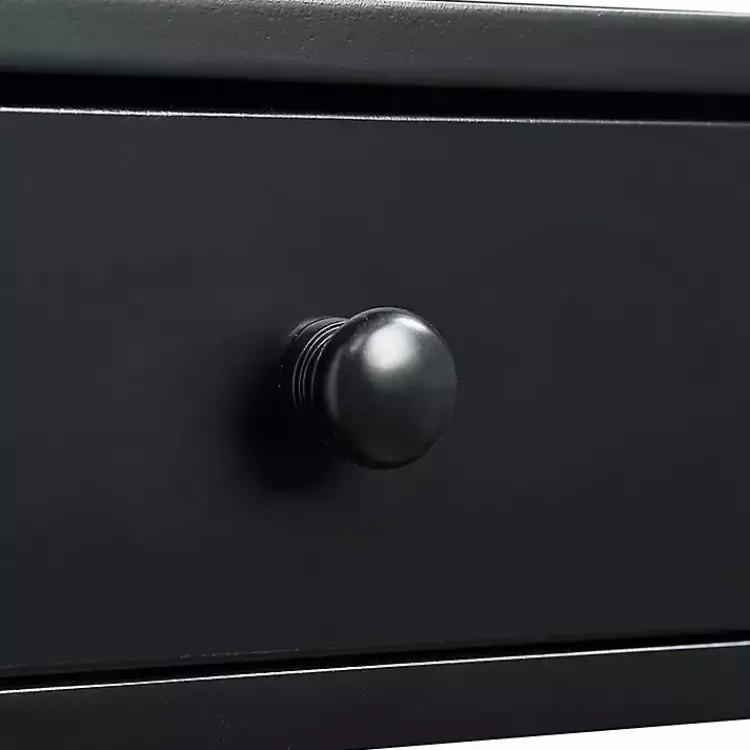 Kirklands Home Console Tables|Octagon 2-Shelf Console Table Black