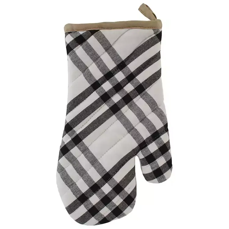 Kirklands Home Kitchen Accessories|Black Plaid Eat Drink Enjoy 4-pc. Dish Towel Set