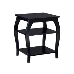 Kirklands Home Accent & End Tables|Prismatic Wood Accent Table Black