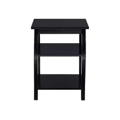 Kirklands Home Accent & End Tables|Prismatic Wood Accent Table Black