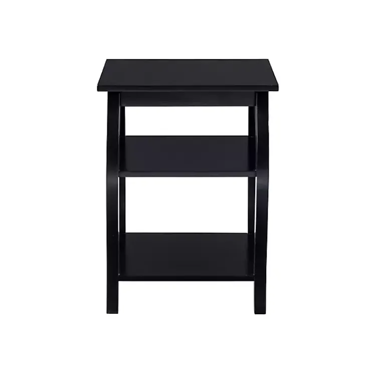 Kirklands Home Accent & End Tables|Prismatic Wood Accent Table Black