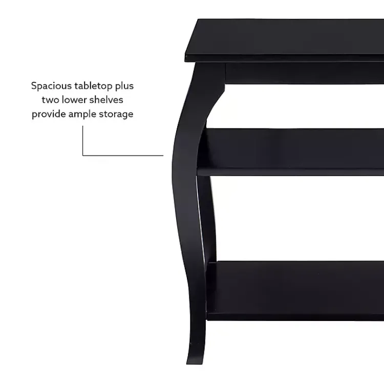 Kirklands Home Accent & End Tables|Prismatic Wood Accent Table Black
