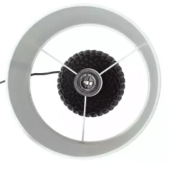 Kirklands Home Table Lamps|Purled Ceramic Table Lamp Black