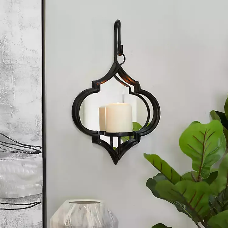 New Quatrefoil Mirrored Wall Sconce Sconces