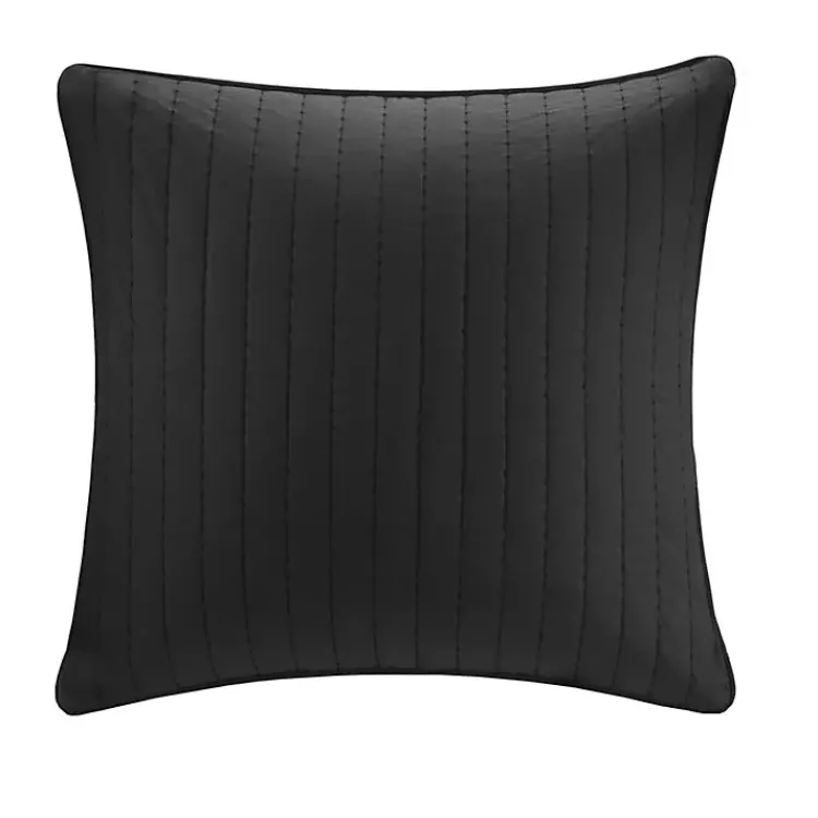Kirklands Home Bedding Essentials|Quilted Euro Sham Black