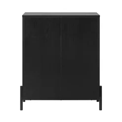 Kirklands Home Dressers & Chests|Reeded 3-Drawer Dresser Black