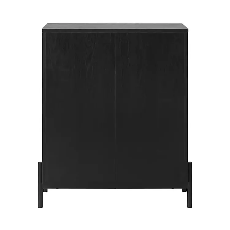 Kirklands Home Dressers & Chests|Reeded 3-Drawer Dresser Black