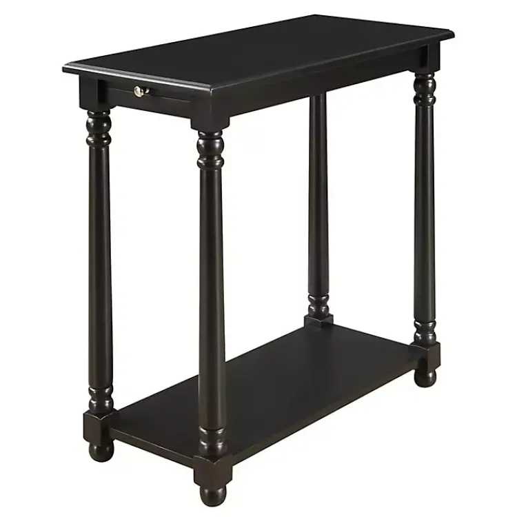 Kirklands Home Accent & End Tables|Regent Wood Accent Table Black