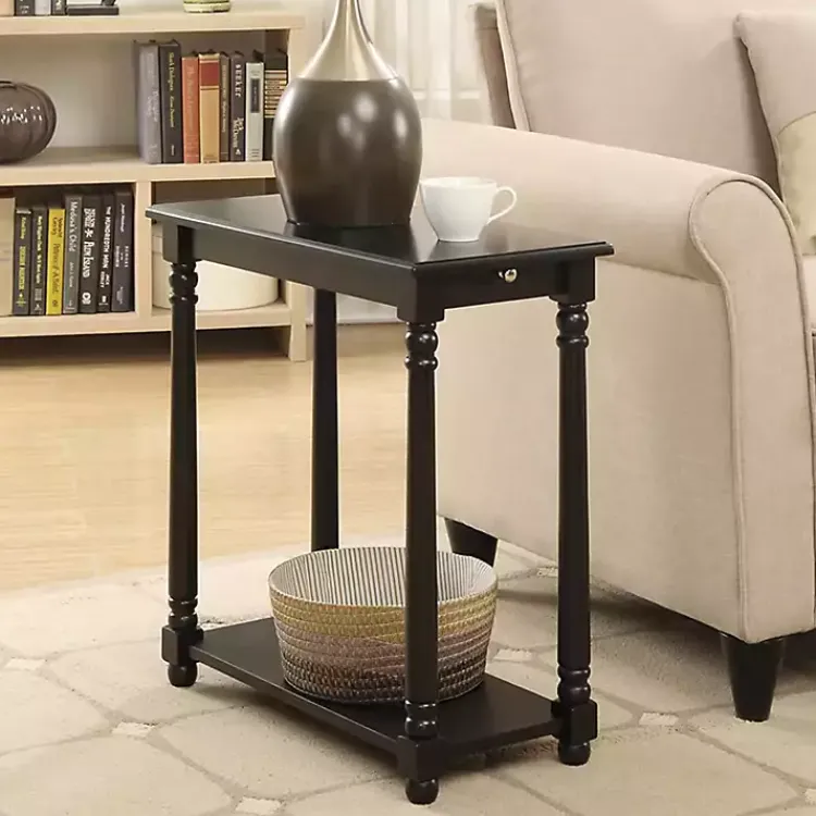 Kirklands Home Accent & End Tables|Regent Wood Accent Table Black