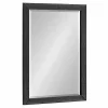 Kirklands Home Decorative Mirrors|Black Reyna Rectangle Wall Mirror