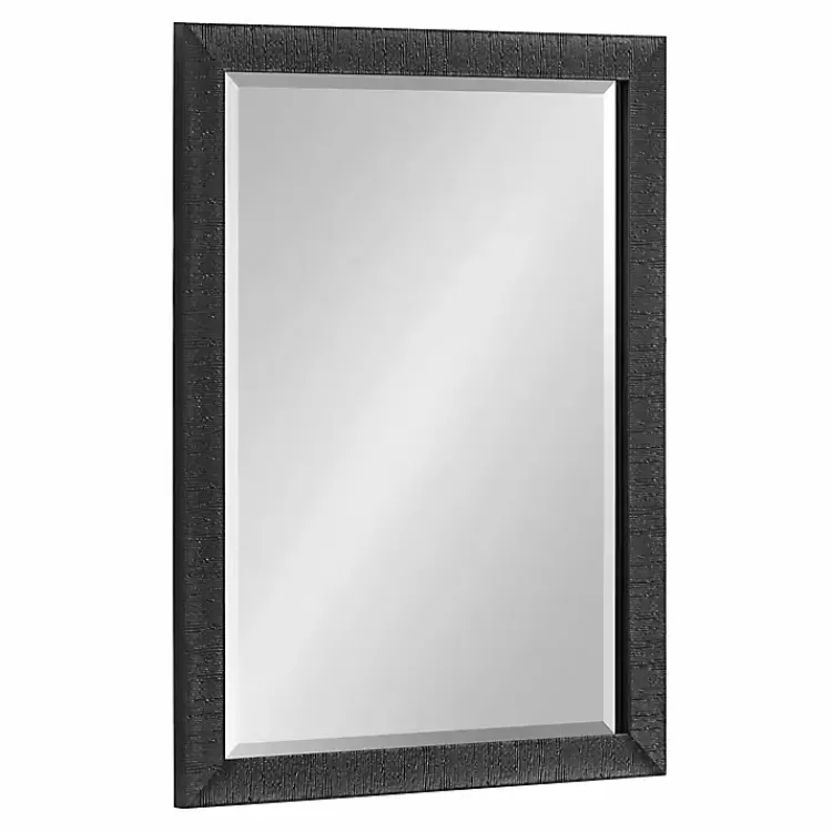 Kirklands Home Decorative Mirrors|Black Reyna Rectangle Wall Mirror