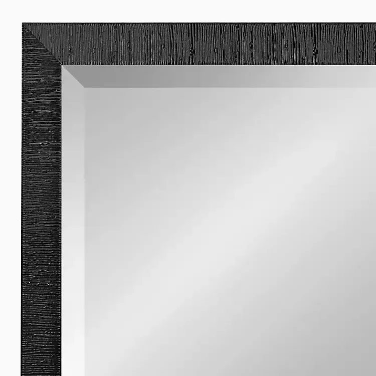 Kirklands Home Decorative Mirrors|Black Reyna Rectangle Wall Mirror