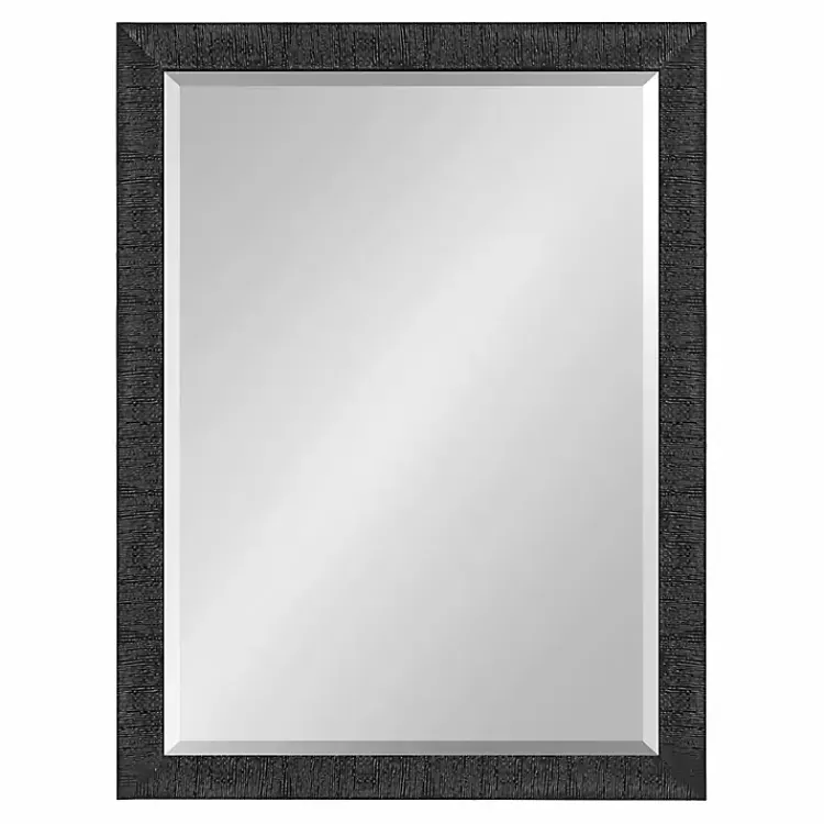 Kirklands Home Decorative Mirrors|Black Reyna Rectangle Wall Mirror