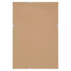 Kirklands Home Decorative Mirrors|Black Ribbed Renna Wall Mirror, 20x30 in.