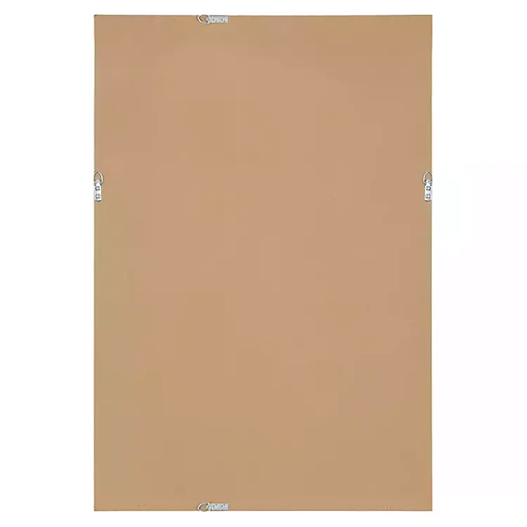 Kirklands Home Decorative Mirrors|Black Ribbed Renna Wall Mirror, 20x30 in.