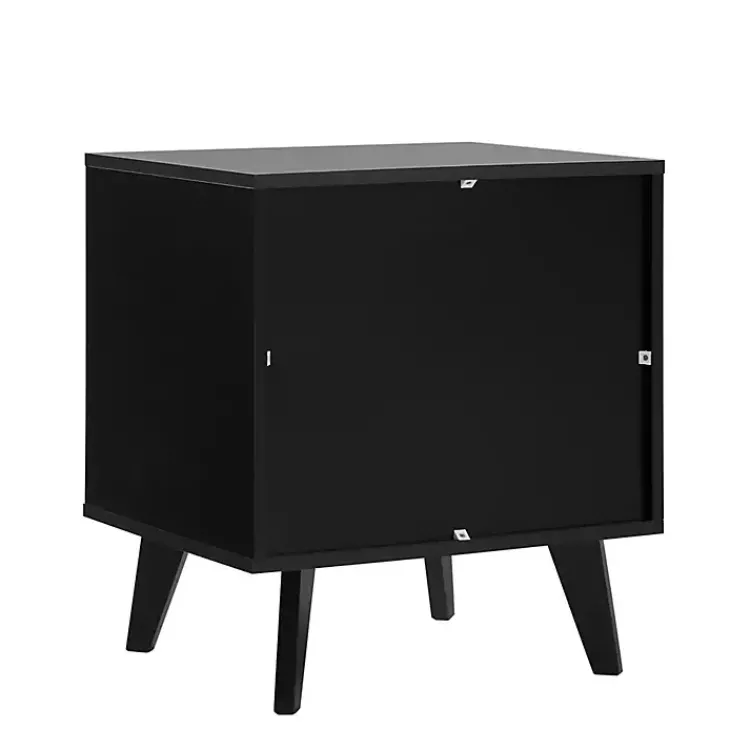 Kirklands Home Nightstands|Riviera Single Drawer Nightstand Black