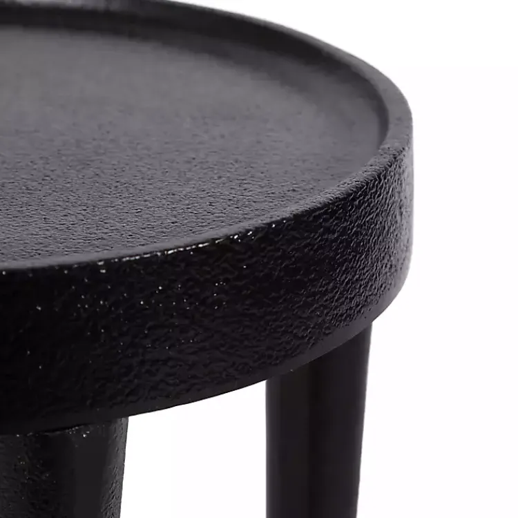 Kirklands Home Accent & End Tables|Round Modern Cocktail Table Black