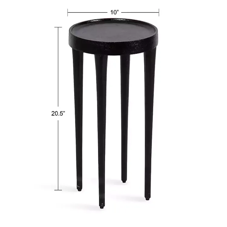 Kirklands Home Accent & End Tables|Round Modern Cocktail Table Black