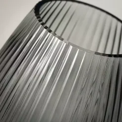 Clearance Round Ribbed Glass Vase Vases