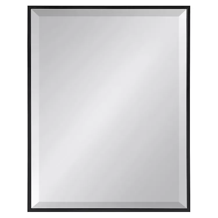 Kirklands Home Decorative Mirrors|Black Ryder Wall Mirror