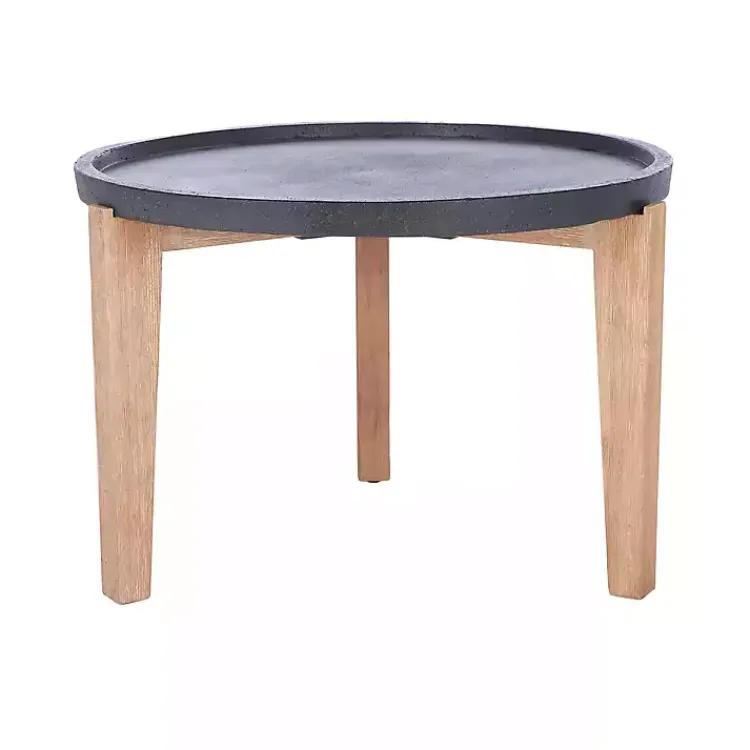 Kirklands Home Outdoor Tables|Sera Outdoor Side Table Black