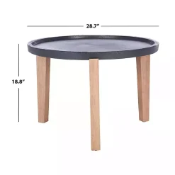 Kirklands Home Outdoor Tables|Sera Outdoor Side Table Black