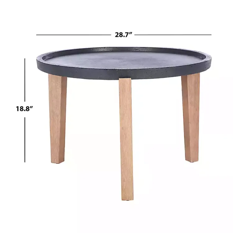 Kirklands Home Outdoor Tables|Sera Outdoor Side Table Black