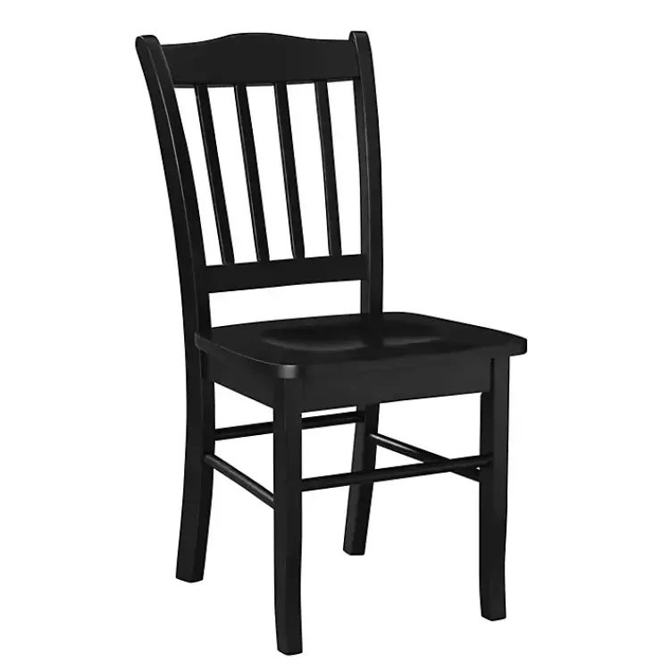 Kirklands Home Dining Chairs|Shaker Wood Dining Chairs, Set of 2 Black