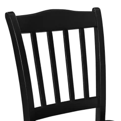 Kirklands Home Dining Chairs|Shaker Wood Dining Chairs, Set of 2 Black