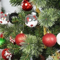 Hot Black Shiny Matte Frosted 40-pc. Ornament Set Christmas Ornaments