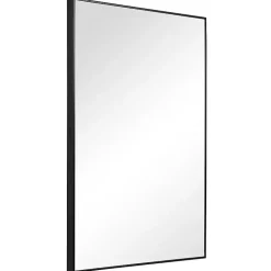Kirklands Home Framed Mirrors|Simple Frame Rectangle Wall Mirror Black