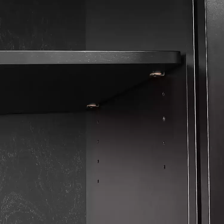 Kirklands Home Cabinets & Sideboards|Slatted Sliding Door Sideboard Black