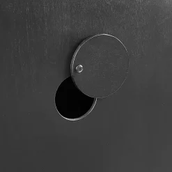 Kirklands Home Cabinets & Sideboards|Slatted Sliding Door Sideboard Black