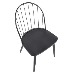 Kirklands Home Dining Chairs|Spindle High Back Dining Chairs, Set of 2 Black