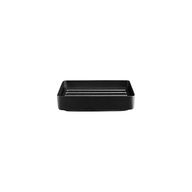 Kirklands Home Bathroom Accessories|Stainless Steel Nexio Soap Dish Black