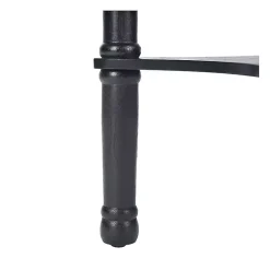 Kirklands Home Accent & End Tables|Tegan Round Accent Table Black