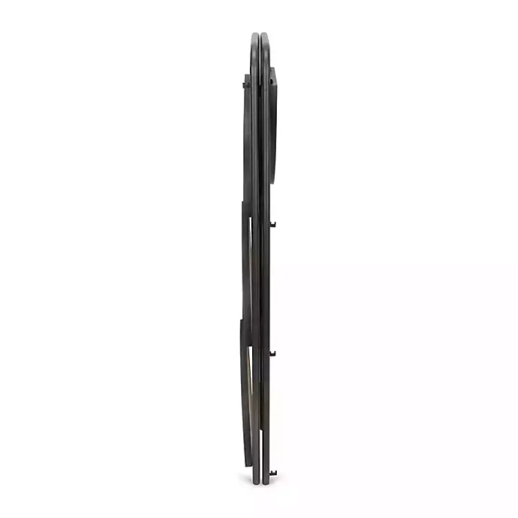 Kirklands Home Bookshelves|Black 4-Tier Foldable Corner Shelf