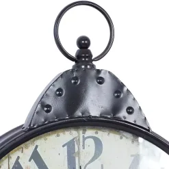 Kirklands Home Clocks|Black Vintage Pocket Watch Wall Clock