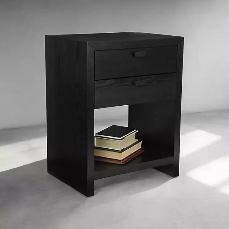 Kirklands Home Dressers & Chests|Vivara 2-Drawer Nightstand Black