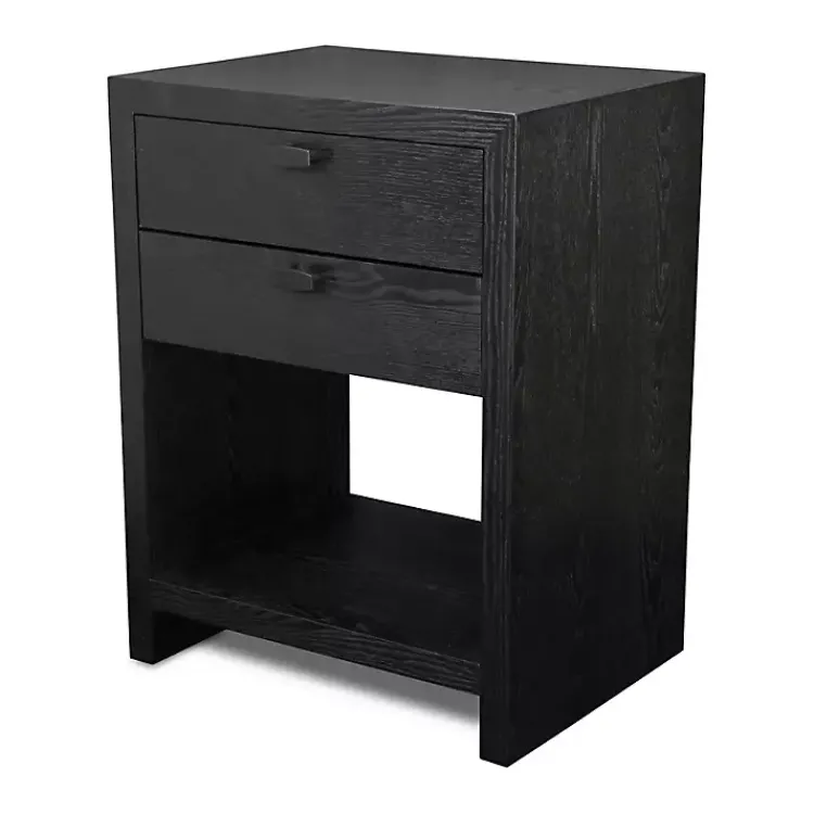 Kirklands Home Dressers & Chests|Vivara 2-Drawer Nightstand Black