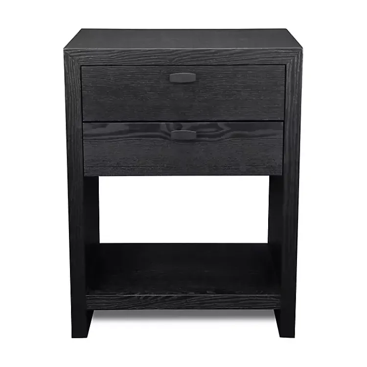 Kirklands Home Dressers & Chests|Vivara 2-Drawer Nightstand Black