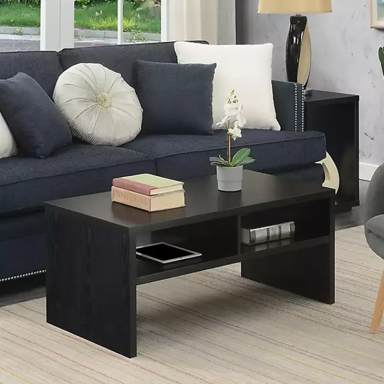 Kirklands Home Coffee Tables|Wakefield Shelf Coffee Table Black