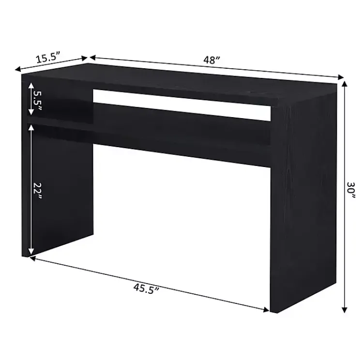 Kirklands Home Console Tables|Wakefield Tiered Console Table Black