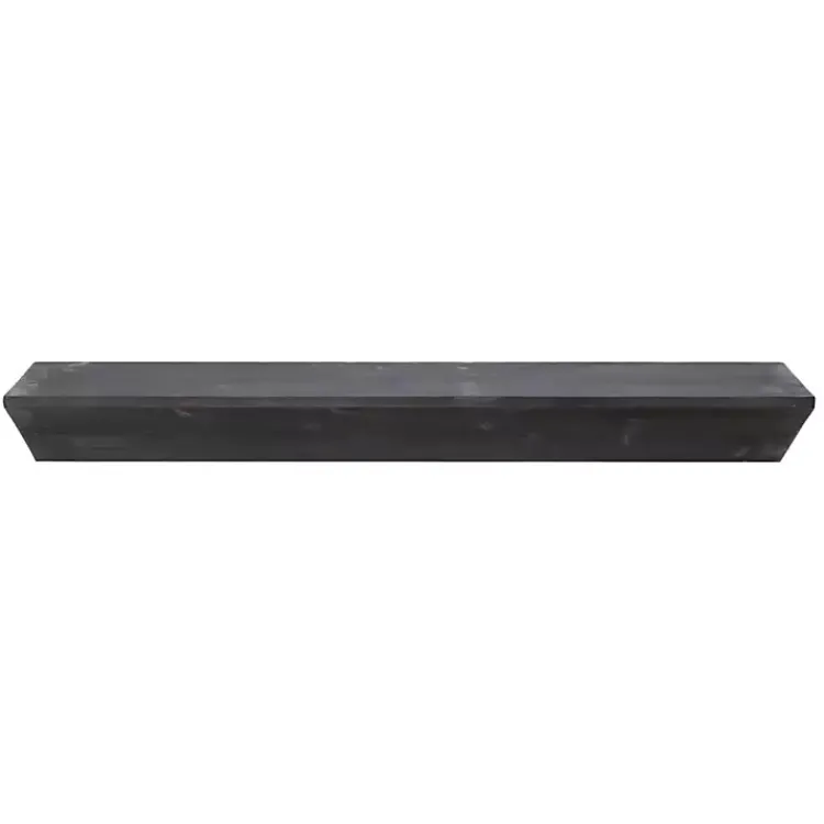Kirklands Home Shelves|Black Wedge Wood Large Floating Shelf