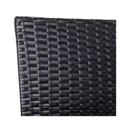 Kirklands Home Outdoor Sets|Wicker 3-pc. Patio Set with Beige Cushions Black