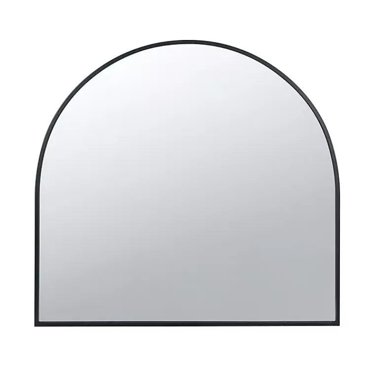 Kirklands Home Decorative Mirrors|Wide Arched Wall Mirror Black