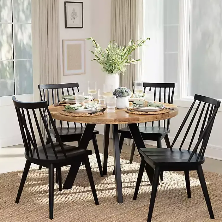 Kirklands Home Dining Chairs|Windsor Dining Chair Black